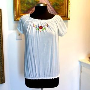 Hungarian Embroidered BoHo top Large NWT